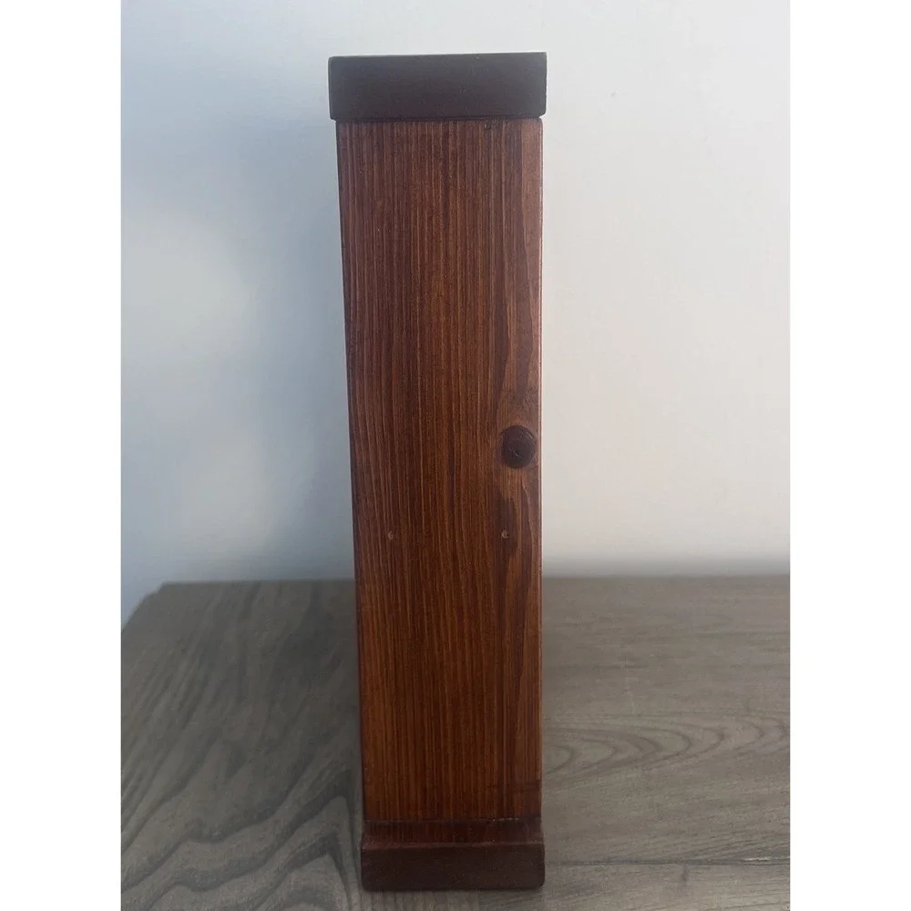 Vintage Solid Wood Heart Cutout Wall Shelf Country Cottage Display Shelf